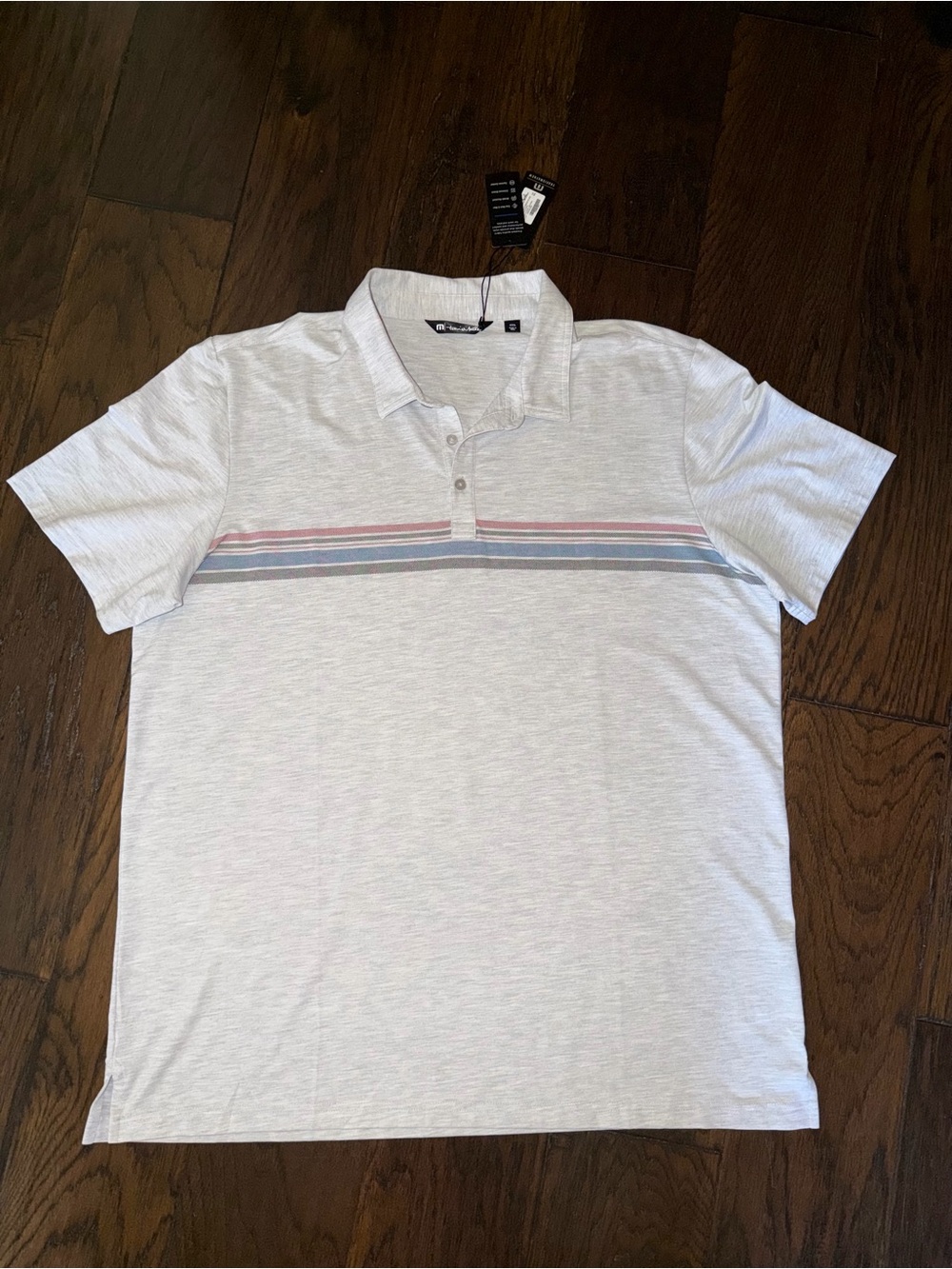NWT Travis Mathew Golf Polo Leave of Absence No Logo Heather Gray Mens Sz 3XL